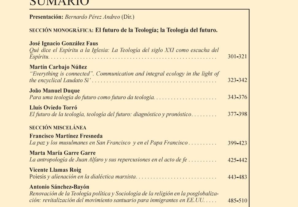 Publicación de Carthaginensia XXXV/68 julio-diciembre 2019