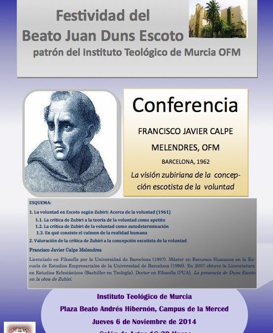 Festividad del Beato Juan Duns Escoto