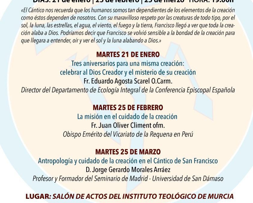 XXXVII JORNADAS DE TEOLOGÍA. 800 AÑOS DEL CÁNTICO DE LAS CRIATURAS