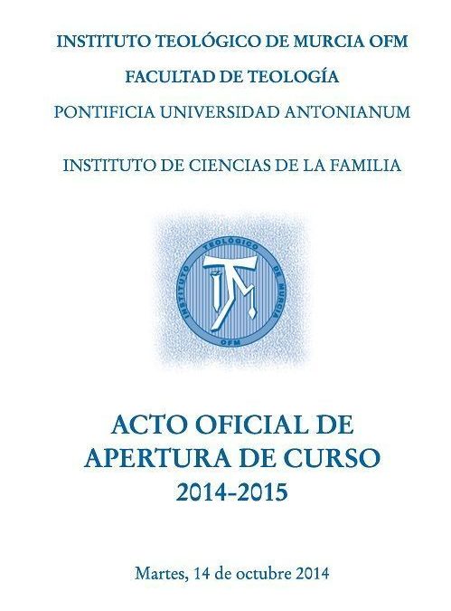 Inauguración del Curso Académico 2014-2015